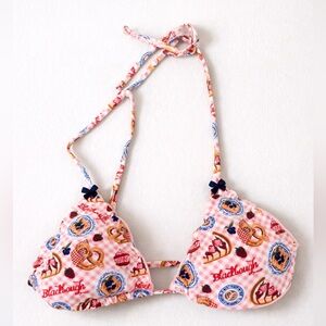 Blackbough Pink Patterned Bikini Top